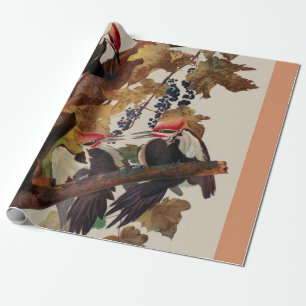 John James Audubon Buntspecht Vogel Druck Geschenkpapier