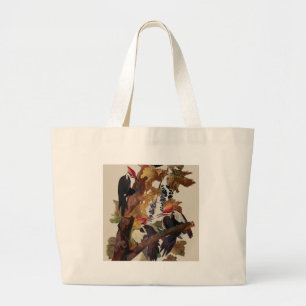 John James Audubon Buntspecht Vogel Druck Jumbo Stoffbeutel