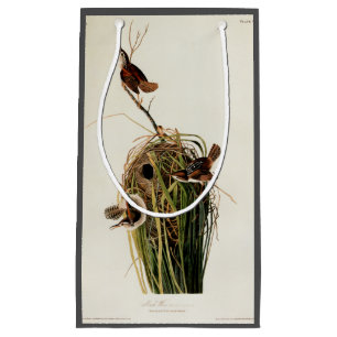 John James Audubon Sumpfzaunkönig-Vogel-Druck Kleine Geschenktüte