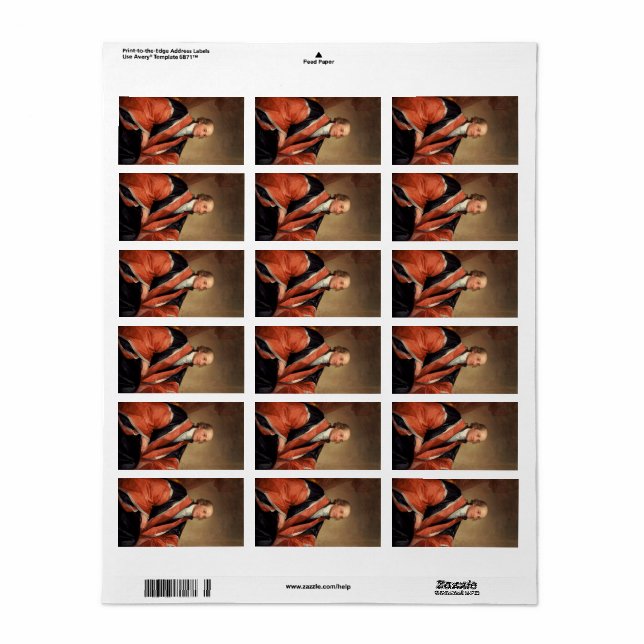 John Jay, 1794 von Gilbert Stuart Adressaufkleber (Vorne)