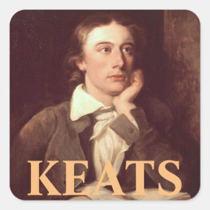 John Keats Square Sticker