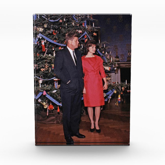 John Kennedy & Jacqueline, Präsident der Weihnacht Fotoblock (Vorderseite)