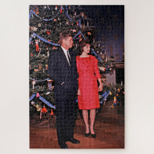 John Kennedy & Jacqueline, Präsident der Weihnacht Puzzle