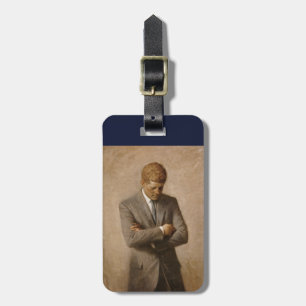 John Kennedy Portrait des Präsidenten der USA Gepäckanhänger