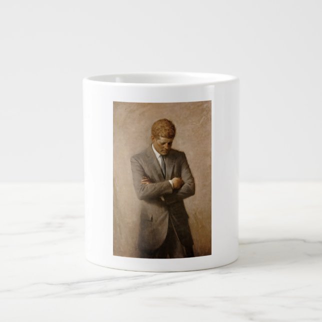 John Kennedy Portrait des Präsidenten der USA Jumbo-Tasse (Vorderseite)