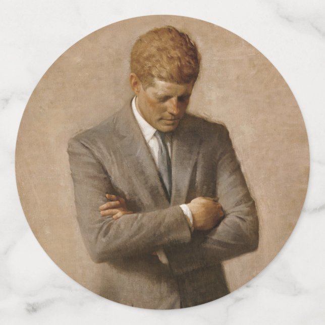 John Kennedy Portrait des Präsidenten der USA Konfetti (Groß Rückseite)