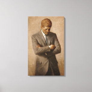 John Kennedy Portrait des Präsidenten der USA Leinwanddruck