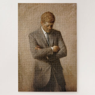 John Kennedy Portrait des Präsidenten der USA Puzzle
