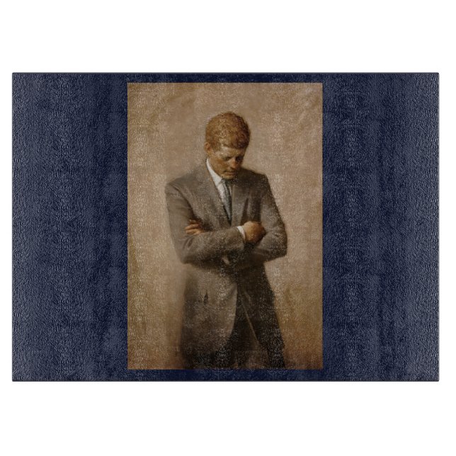 John Kennedy Portrait des Präsidenten der USA Schneidebrett (Vorderseite)