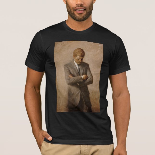 John Kennedy Portrait des Präsidenten der USA T-Shirt (Vorderseite)