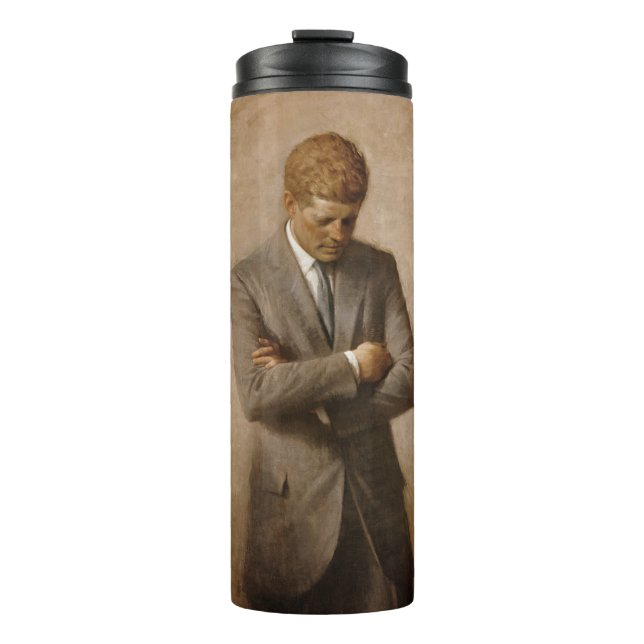 John Kennedy Portrait des Präsidenten der USA Thermosbecher (Vorderseite)