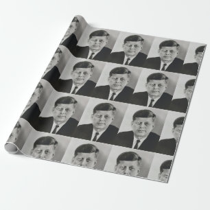 JOHN KENNEDY WRAPPING PAPIER GESCHENKPAPIER