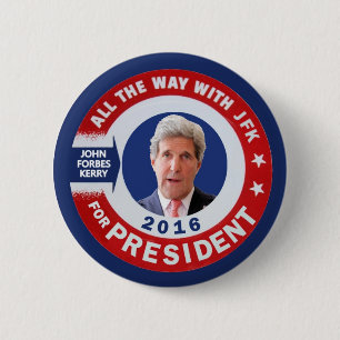 John Kerry für Präsidenten 2016 Button