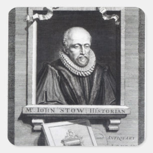 John-Laderaum Quadratischer Aufkleber
