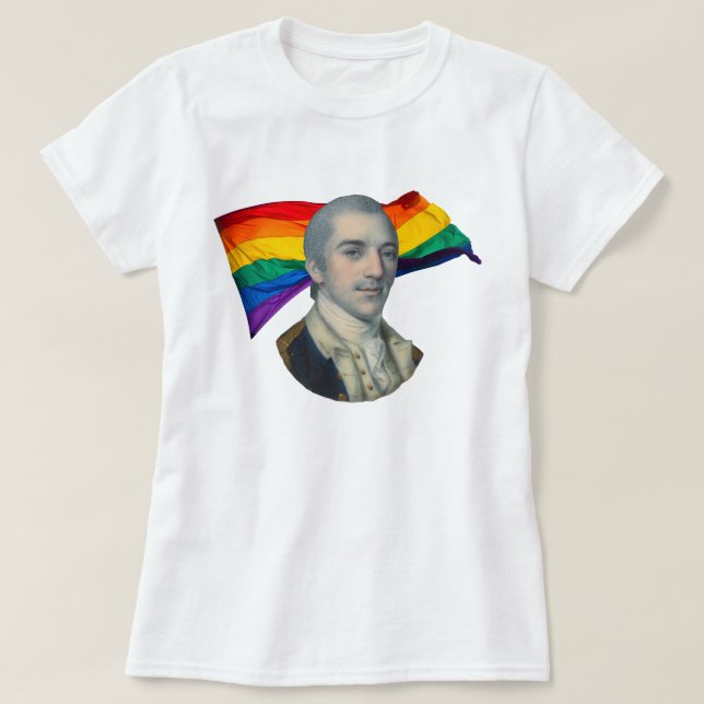 John Laurens + Gay Pride T-Shirt (Design vorne)