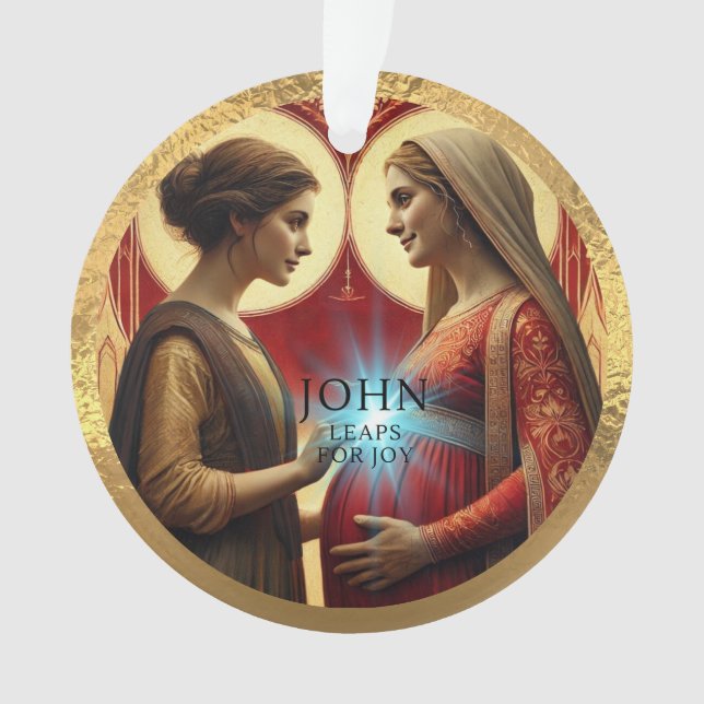 John Leaps für Joy Acrylic Ornament (Vorderseite)