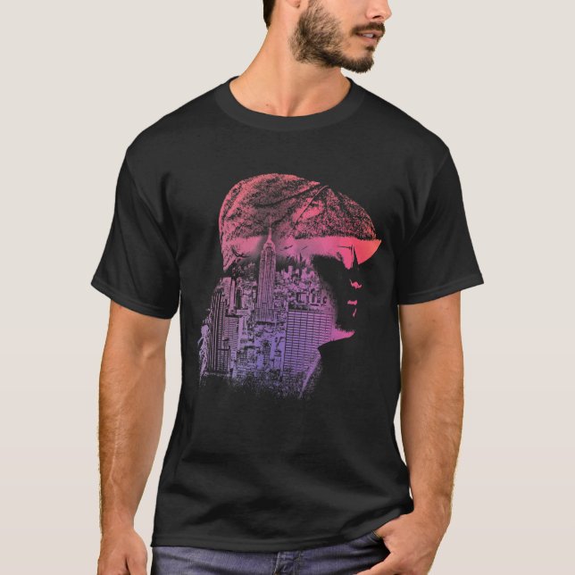 John Lennon - Niemals Schlafplätze T-Shirt (Vorderseite)