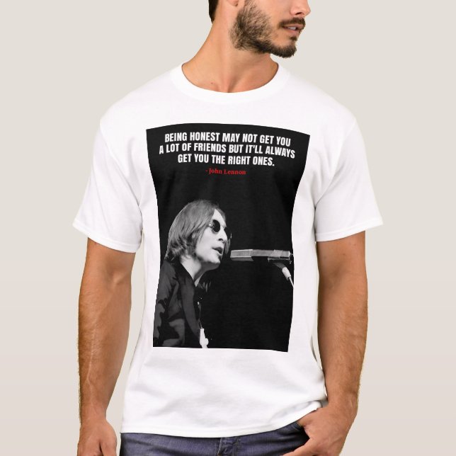 John Lennon quotes T-Shirt (Vorderseite)