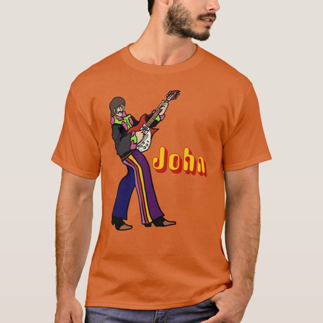 John Lennon Yellow Submarine character plays guita T-Shirt (Vorderseite)