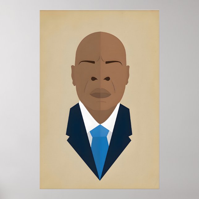 John Lewis, Black History Makers Icon Original Poster (Vorne)