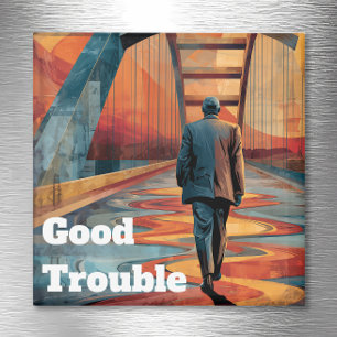 John Lewis Good Trouble Brücke Überquerung Magnet