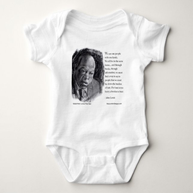 John Lewis & Quote Schönes Portrait Baby Strampler (Vorderseite)