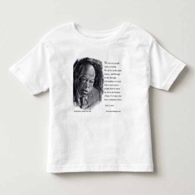 John Lewis & Quote Schönes Portrait Kleinkind T-shirt (Vorderseite)