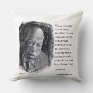 John Lewis & Zitat Schönes Porträt Kissen