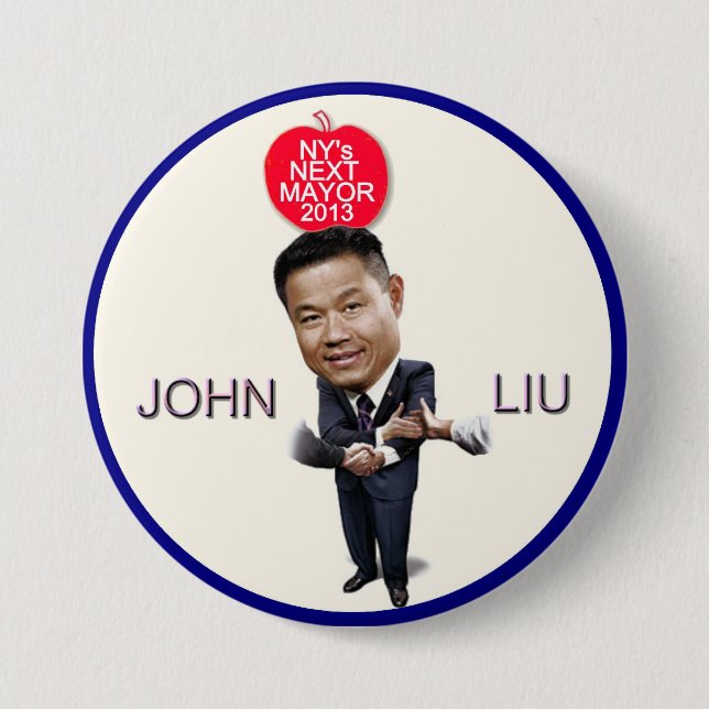 John Liu für NYC Bürgermeister 2013 Button (Vorderseite)