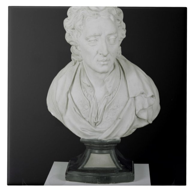John Locke (1632-1704) (Gips) Fliese (Vorderseite)