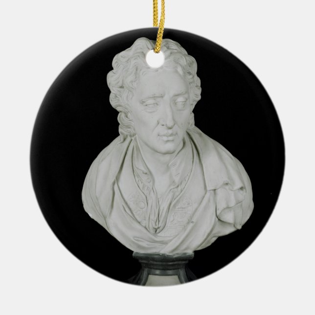 John Locke (1632-1704) (Gips) Keramik Ornament (Vorne)