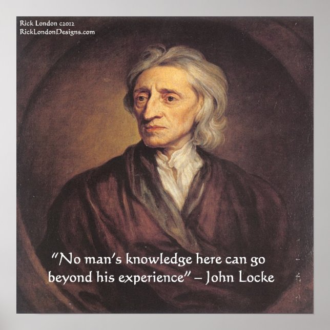 John Locke Experience/Knowledge Quote Poster (Vorne)