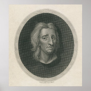 John Locke, mit Gravur von James Basire Poster