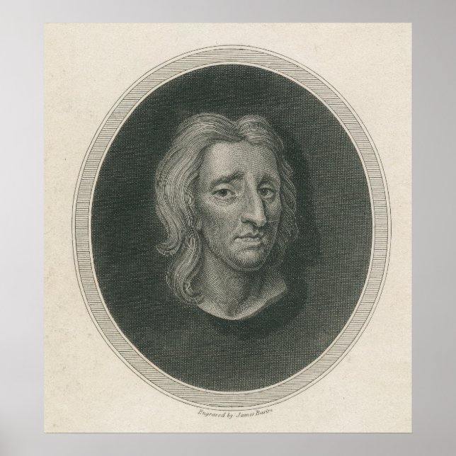 John Locke, mit Gravur von James Basire Poster (Vorne)