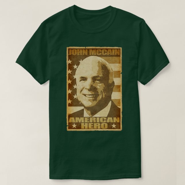 John Mccain American Hero T-Shirt (Design vorne)