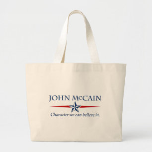 John McCain-Charakter, den wir herein glauben Jumbo Stoffbeutel