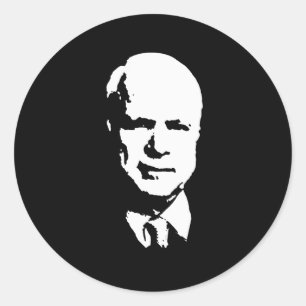 JOHN MCCAIN FÜR PRÄSIDENT RUNDER AUFKLEBER