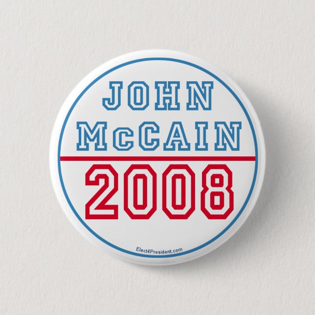 John McCain Knopf Button (Vorderseite)
