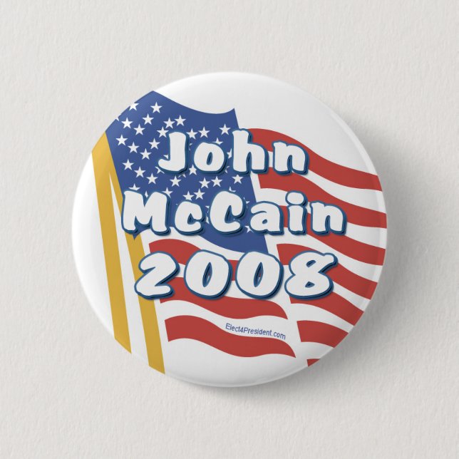 John McCain Knöpfe Button (Vorderseite)