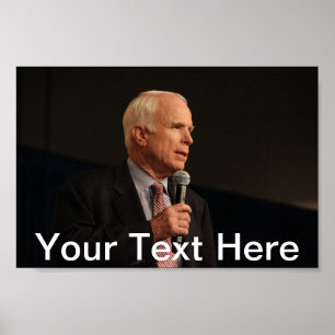 John McCain Personalisiert Small Poster