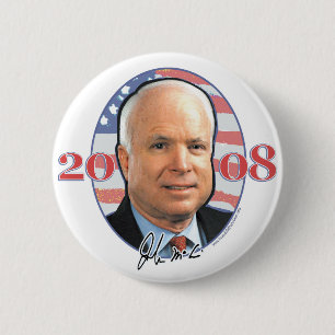 John McCain-Porträt-Knopf Button