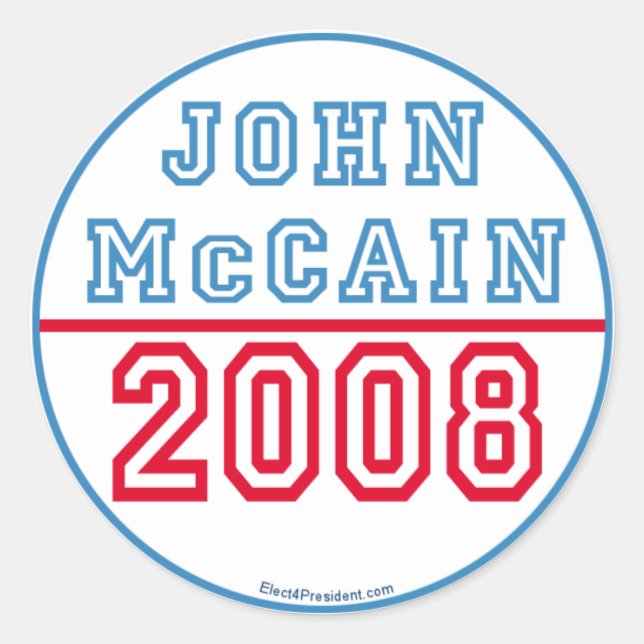 John Mccain Stickers (Vorderseite)