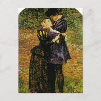 John Millais-Weigerung eines Huguenot, Unterkunft Postkarte