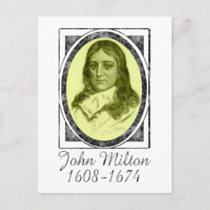 John Milton Postkarte