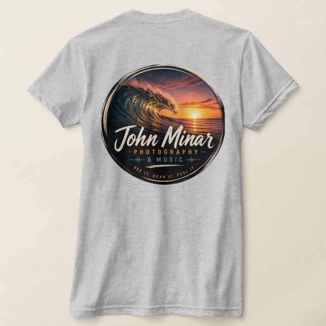 John Minar Fotografie & Musik  T-Shirt (AblageHinten)