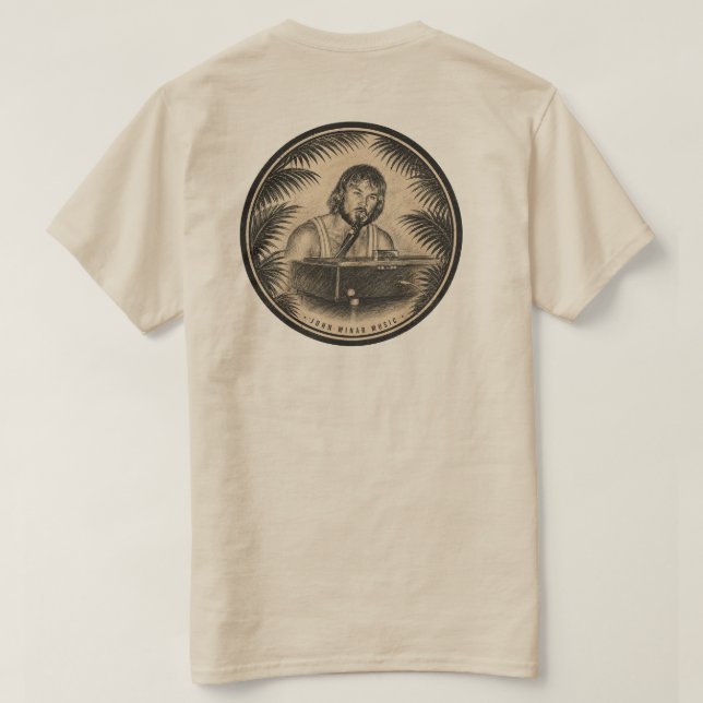 John Minar Music  - T-Shirt  (Design Rückseite)