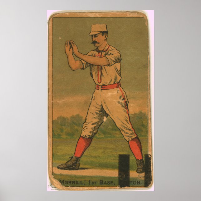 John Morrill, Boston Beaneaters Poster (Vorne)