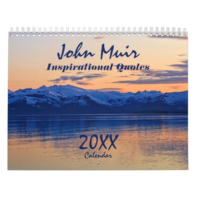 John Muir-Naturwissenschaftler zitiert Kalender (Titelbild)