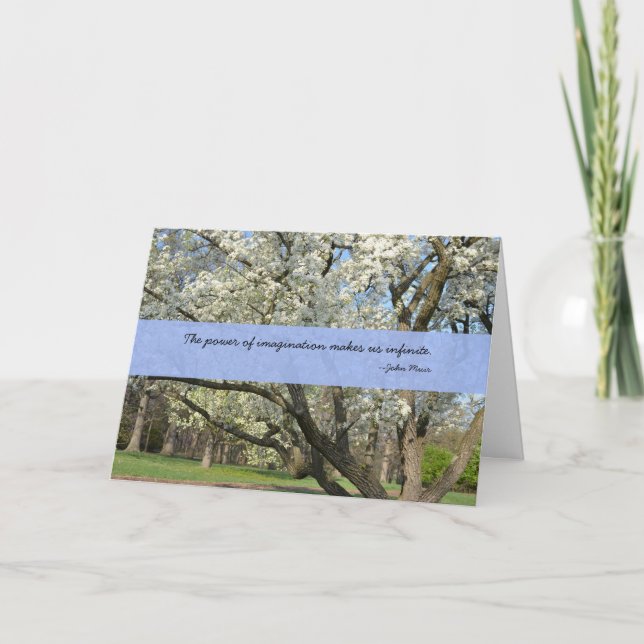 John Muir Quote Birthday Card Karte (Vorderseite)