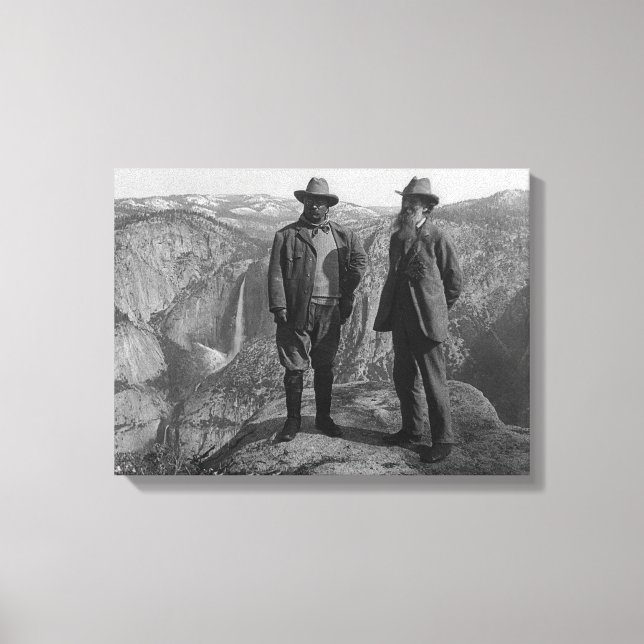 John Muir Teddy Roosevelt Yosemite Nationalpark Leinwanddruck (Vorderseite)